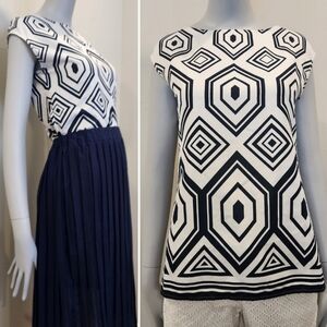 🟣 Banana Republic Geometric Patterned Women's Top XXS / XS / S